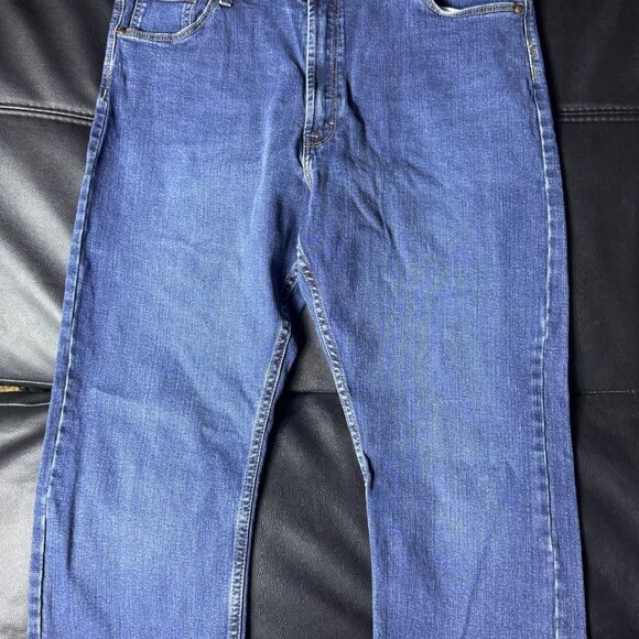 Wrangler Men's Bootcut Jeans Blue Denim Relaxed Fit Stretch 5-Pocket Size 40x32 - Picture 5 of 15